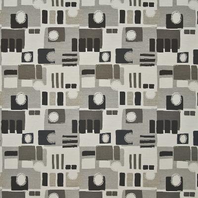 Kasmir Zirconia Smolder in Palladium Grey Drapery-Upholstery Polyester Fire Rated Fabric Geometric   Fabric