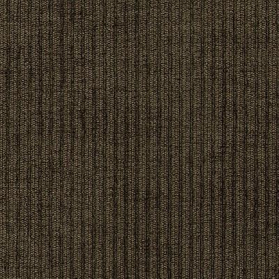 Kast Baron Cocoa in Esquire and Baron Brown Drapery-Upholstery Polyester Ribbed Striped  Striped Velvet   Fabric
