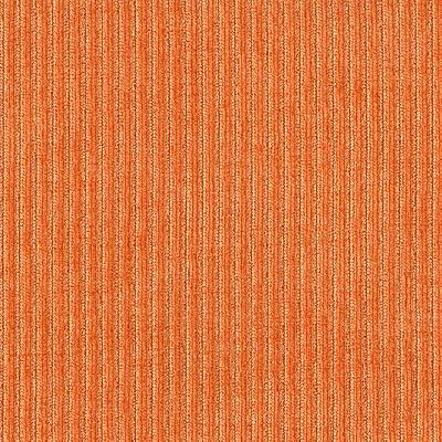 Kast Baron Tangerine in Esquire and Baron Orange Drapery-Upholstery Polyester Ribbed Striped  Striped Velvet   Fabric