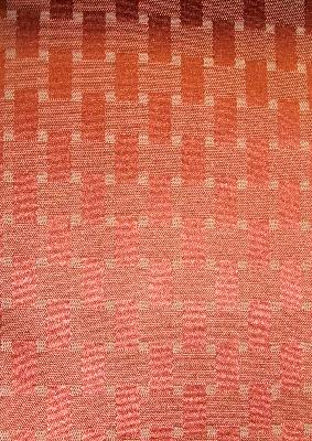 Kast Eli Terracotta in Essentials Orange Multipurpose Cotton  Blend Small Check  Check  Classic Jacquard   Fabric