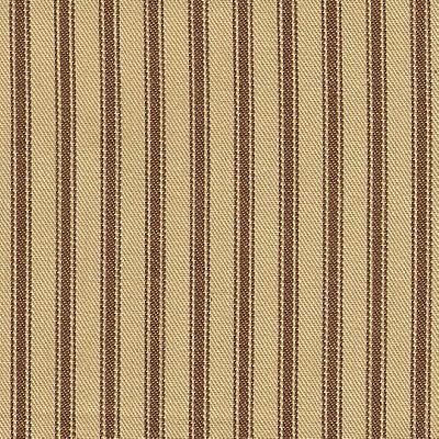 Kast Hopscotch Saddle in Tic Tac Toe Brown Drapery-Upholstery Cotton Ticking Stripe   Fabric