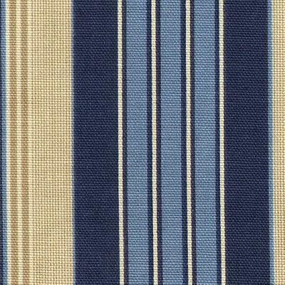 Kast Jeremiah Denim in Menswear Blue Cotton Wide Striped   Fabric