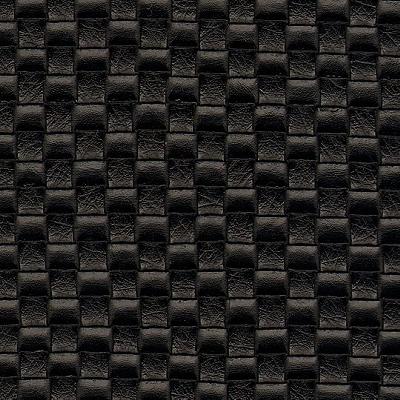 Kast Jordan Ebony in Menswear Black Multipurpose Polyurethane Solid Faux Leather Weave   Fabric