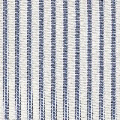 Kast Tag Denim in Tic Tac Toe Blue Drapery-Upholstery Cotton Ticking Stripe   Fabric