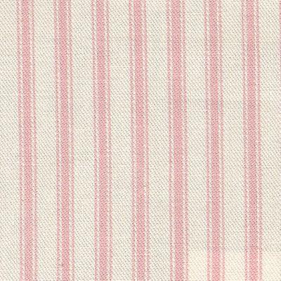 Kast Tag Petal in Tic Tac Toe Pink Drapery-Upholstery Cotton Ticking Stripe   Fabric