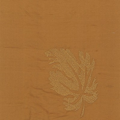 Bakou Butterscotch in sept 2022 Gold Multipurpose Silk Floral Embroidery Leaves and Trees  Floral Silk  Embroidered Silk   Fabric
