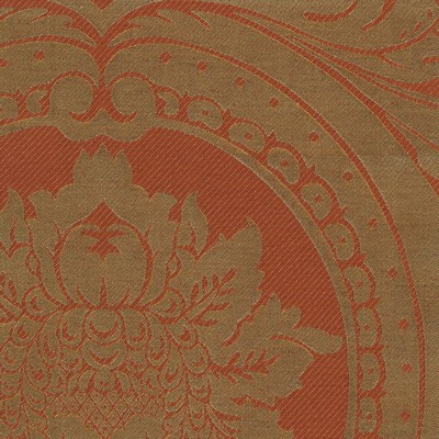 Bergamo Terracotta in sept 2022 Orange Multipurpose Silk  Blend Silk Damask  Classic Damask  Floral Linen  Luxury Silk  Floral Silk   Fabric