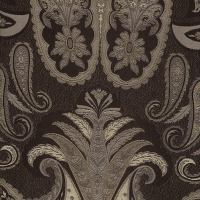 Caledonia Paisley Black in sept 2022 Black Multipurpose Silk Floral Medallion  Classic Paisley  Floral Silk   Fabric