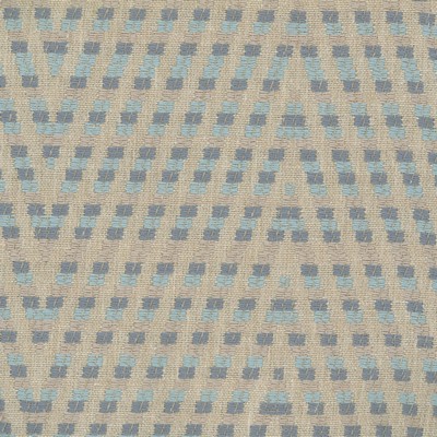 Dorothy Aqua in sept 2022 Blue Multipurpose Polyester  Blend Zig Zag   Fabric