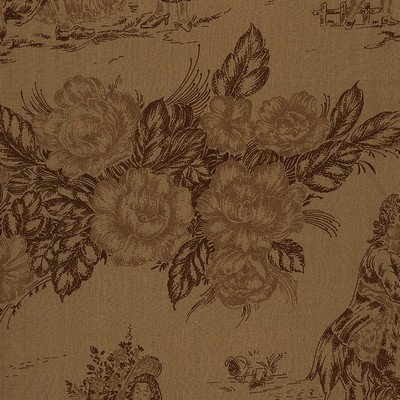 Sauzorn Coffee in sept 2022 Brown Multipurpose Dupioni  Blend Modern Floral Floral Silk  Floral Toile  French Country Toile   Fabric