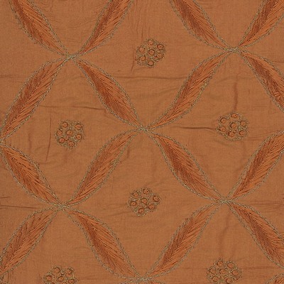Weeburn Copper in sept 2022 Gold Multipurpose Silk Floral Diamond  Floral Embroidery Floral Silk  Embroidered Silk   Fabric