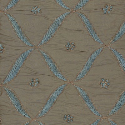 Weeburn Delft in sept 2022 Blue Multipurpose Silk Floral Diamond  Floral Embroidery Floral Silk  Embroidered Silk   Fabric