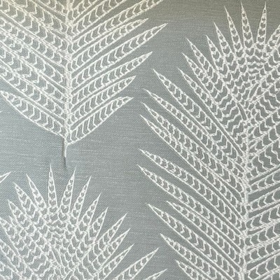 Lady Ann Fabrics Lomasi A Fog in Lomasi Grey Multipurpose Polyester  Blend Crewel and Embroidered  Leaves and Trees  