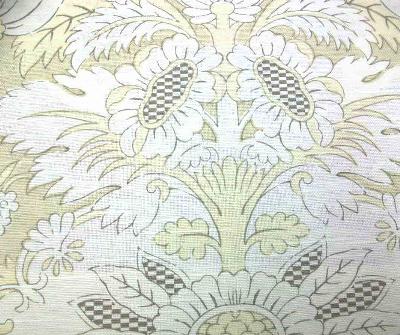 Lady Ann Fabrics Ranada Parchment in Simply Jay Yang Beige Drapery Cotton  Blend Medium Print Floral  