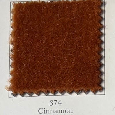 Latimer Alexander Nevada Cinnamon Mohair in Nevada Orange Upholstery Mohair Mohair Velvet   Fabric