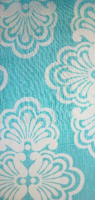 Lee Jofa SHELL WE 2011104 15 in Lilly Pulitzer Blue Drapery-Upholstery Linen Diamond Ogee  Printed Linen   Fabric