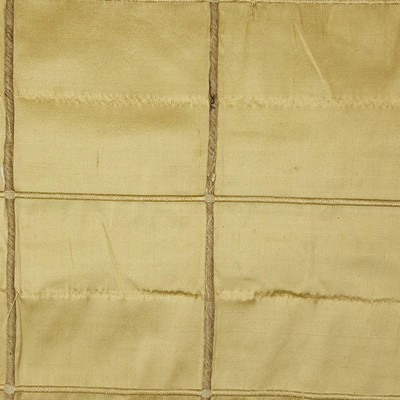 Libas International 37462 Noughat Silk in Silk Check Gold Multipurpose Silk Check  Plaid and Check Silk   Fabric