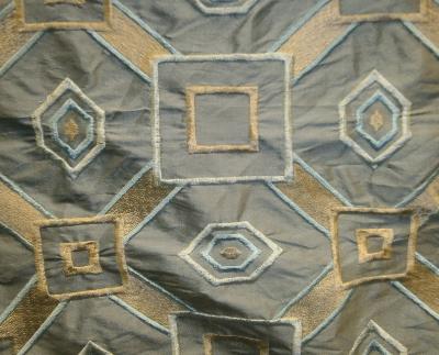 Libas International Nice Ocean Silk in New Libas 2012 Drapery Silk Embroidered Silk   Fabric