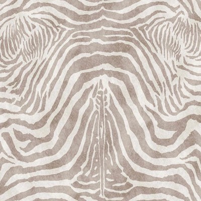 Zebra Taupe in safari Beige Multipurpose Polyester  Blend Fire Rated Fabric Animal Print  Animal Print  High Performance NFPA 260   Fabric