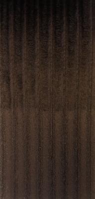 Lexus Chocolate in Staples - Velvet Brown Drapery-Upholstery Polyester Ribbed Striped  Striped Velvet   Fabric