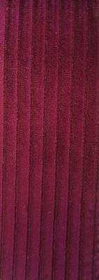 Lexus Merlot in Staples - Velvet Red Drapery-Upholstery Polyester Ribbed Striped  Striped Velvet   Fabric