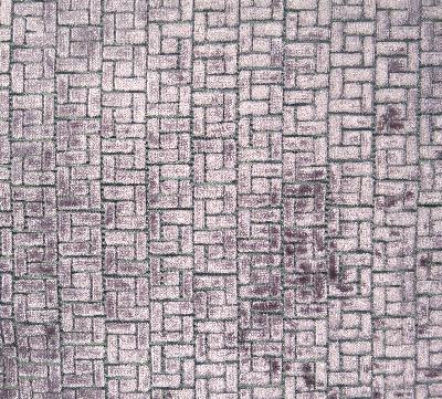 Prestige Plum Velvet in Lavish Purple Drapery-Upholstery Polyester  Blend Geometric  Patterned Velvet   Fabric