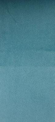 Prima Peacock in Staples - Velvet Blue Upholstery Polyester Solid Blue  Solid Velvet   Fabric
