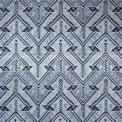 Mitchell Fabrics Ashanti Indigo in Book 2204 Multi-Purpose Green Blue Blue Multipurpose Cottton Fire Rated Fabric Ethnic and Global  Geometric   Fabric