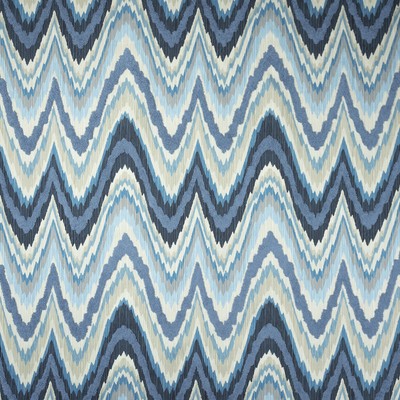 Mitchell Fabrics Azuki Ikat Blue in Book 2204 Multi-Purpose Green Blue Blue Multipurpose Cotton Fire Rated Fabric Crewel and Embroidered  Ethnic and Global  Zig Zag  Ikat  Fabric