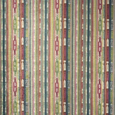 Mitchell Fabrics Jazzy Stripe Prism in Book 2203 Multi-Purpose Colors Multi Multipurpose Polyester Fire Rated Fabric Ethnic and Global  Striped Velvet  Ikat  Fabric