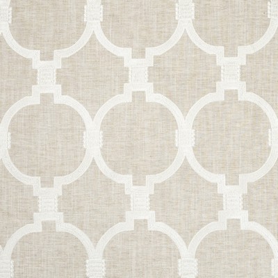 Mitchell Fabrics Ohara Oyster in Book 2202 Multi-Purpose Neutrals Beige Multipurpose Linen11%  Blend Fire Rated Fabric Crewel and Embroidered  Diamond Ogee  Trellis Diamond   Fabric