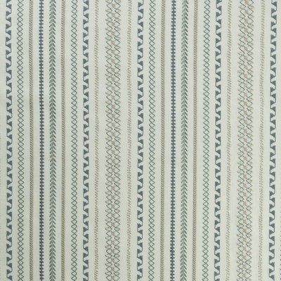 Mitchell Fabrics Soji Stripe Tide in Book 2106 Multipurpose Blue Multipurpose Cotton50%  Blend Fire Rated Fabric Crewel and Embroidered  Striped   Fabric