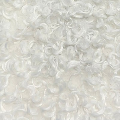 Norbar Curlicue Marshmallo angel White Multipurpose Polyester Polyester Fire Rated Fabric Boucle  Faux Fur  Fabric