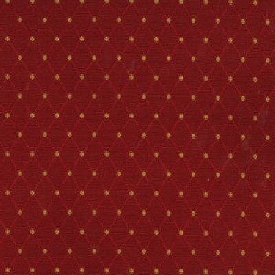 Norbar Dunbar Red COLORBOOK Red Multipurpose POLY-41  Blend Fire Rated Fabric Diamonds and Dot  Fabric