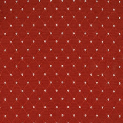 Norbar Dunbar Scarlet COLORBOOK Red Multipurpose POLY-41  Blend Fire Rated Fabric Diamonds and Dot  Fabric