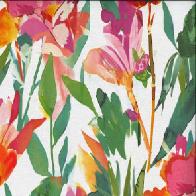 Norbar Kendall Multi COLORBOOK Multi POLYESTER  Blend Fire Rated Fabric Medium Duty Tropical  Large Print Floral  Fabric