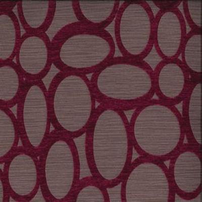 Norbar Rhodes Plum 90 essence Purple Upholstery Polyacrylic  Blend Patterned Chenille  Circles and Swirls Medium Duty Fabric