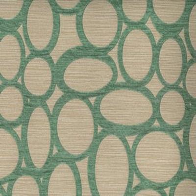Norbar Rhodes Spa 51 essence Green Upholstery Polyacrylic  Blend Patterned Chenille  Circles and Swirls Medium Duty Fabric