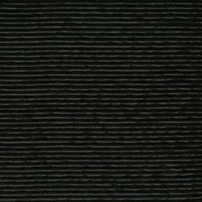 Norbar Rolex Midnight 75 essence Black Upholstery POLYACRYLIC  Blend Solid Color Chenille  Medium Duty Ribbed Striped  Fabric