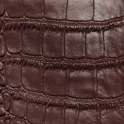 Big Crocodile Light Brown in outback exotics Brown Upholstery VIRGIN  Blend Animal Print  Animal Skin  Animal Vinyl   Fabric
