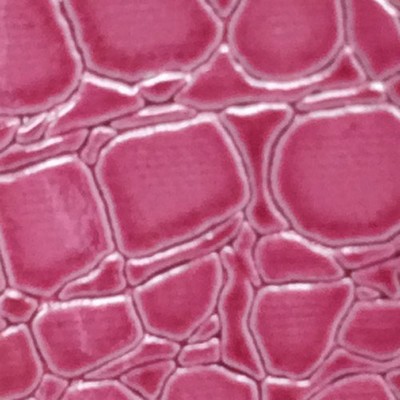 Croco Leather Dark Pink in outback exotics Pink Upholstery VIRGIN  Blend Fire Rated Fabric Animal Print  Animal Skin  Animal Vinyl   Fabric