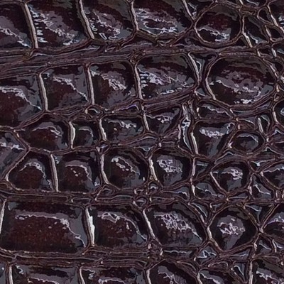 Croco Leather Dark Burgundy in outback exotics Red Upholstery VIRGIN  Blend Fire Rated Fabric Animal Print  Animal Skin  Animal Vinyl   Fabric