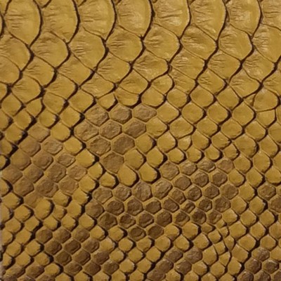 Serpiente Gold in outback exotics Gold Upholstery VIRGIN  Blend Fire Rated Fabric Animal Print  Animal Skin  Animal Vinyl   Fabric