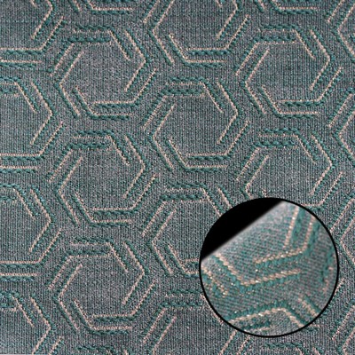Novel Perry Green 39103 in Escape Upholstery Wovens Green Upholstery VISCOSE  Blend Fire Rated Fabric Patterned Chenille  Geometric  Escape Upholstery Wovens  Fabric