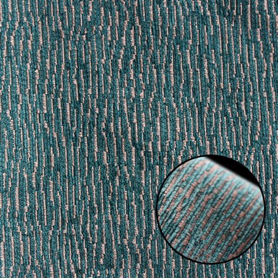 Novel Ruth Peacock 39104 in Escape Upholstery Wovens Blue Upholstery Viscose  Blend Fire Rated Fabric Patterned Chenille  Abstract  Escape Upholstery Wovens  Fabric