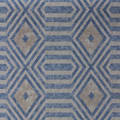Novel Skylar Grotto 39089 in Escape Upholstery Wovens Blue Upholstery COTTON  Blend Fire Rated Fabric Geometric  CA 117  Escape Upholstery Wovens  Fabric