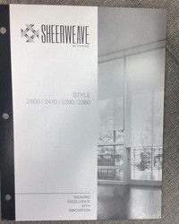 Sheerweave Style 2500 2410 2390 2360 Sample Card by  Phifer Sheerweave 