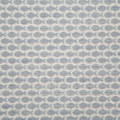 Pindler and Pindler 6127 Pescador Haze in sunbelievable Blue Upholstery SOLUTION  Blend Fire Rated Fabric Fish and Friends  Marine Life  Fun Print Outdoor  Fabric