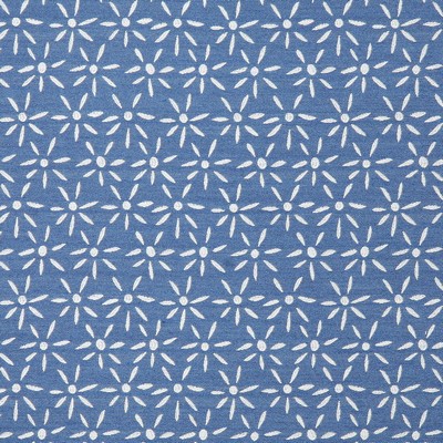Pindler and Pindler 6534 Newport Blueberry in sunbelievable Blue Upholstery SOLUTION  Blend Fire Rated Fabric Small Print Floral  Floral Outdoor   Fabric