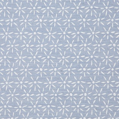 Pindler and Pindler 6534 Newport Haze in sunbelievable Blue Upholstery SOLUTION  Blend Fire Rated Fabric Small Print Floral  Floral Outdoor   Fabric